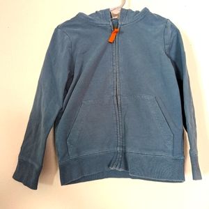 Primary dusty blue zip up hoodie VGUC size 2-3